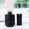 SYBL 6PCS 15ml 0.5oz Empty Black Glass Nail Polish Bottles