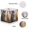 JUMBEAR Two Horse Storage Basket, Foldable Storage Basket, Toy Storage