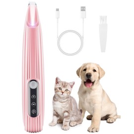Birshe Dog Clipper, Cat Dogs, Quiet Clipper, Dog Clipper, Trimmer for Pets, Silent Cat Clipper Low Vibration Noise Reduction Pet Shaver LED Lighting