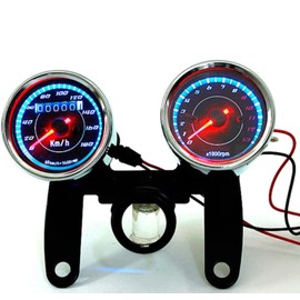 HONDA Monkey Gorilla Electric Tachometer Mechanical Speedometer Set 0.5 V 2.4 inches (60 mm) with Stay Fittings for Honda Motorcycles General Purpose External Product