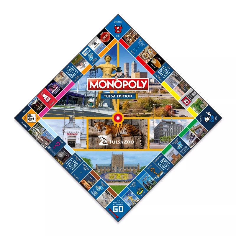 Top Trumps USA Tulsa Edition Monopoly Board Game