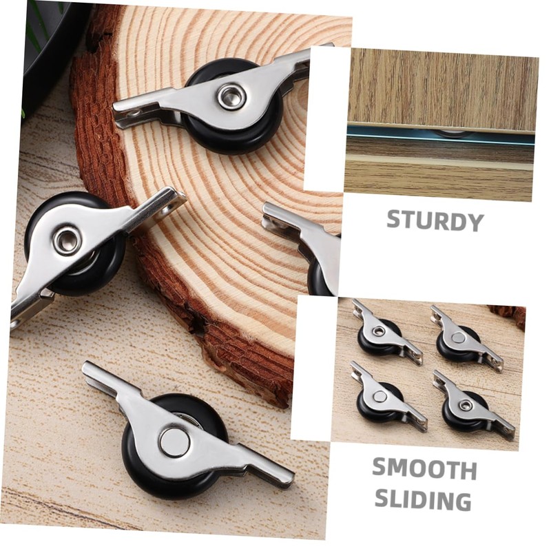 Operitacx 6pcs Silent Nylon Sliding Door Rollers Door Roller Sliding