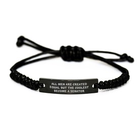Senator Gifts Funny Quote Rope Bracelet Birthday Unique Gifts from Friends to Men