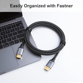 CableCreation DisplayPort Cable 3 FT 2 Pack, DP Cable 1.2,4K@60Hz, 2K@165Hz, 2K@144Hz, Nylon Braided DP to DP, Male to Male Cable Compatible with PC, Laptop, TV, Gaming Monitor