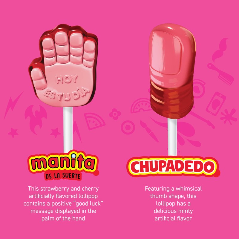 Vero Mix Banda Dulce Assorted Sweet Lollipops, Artificially Flavored, 1