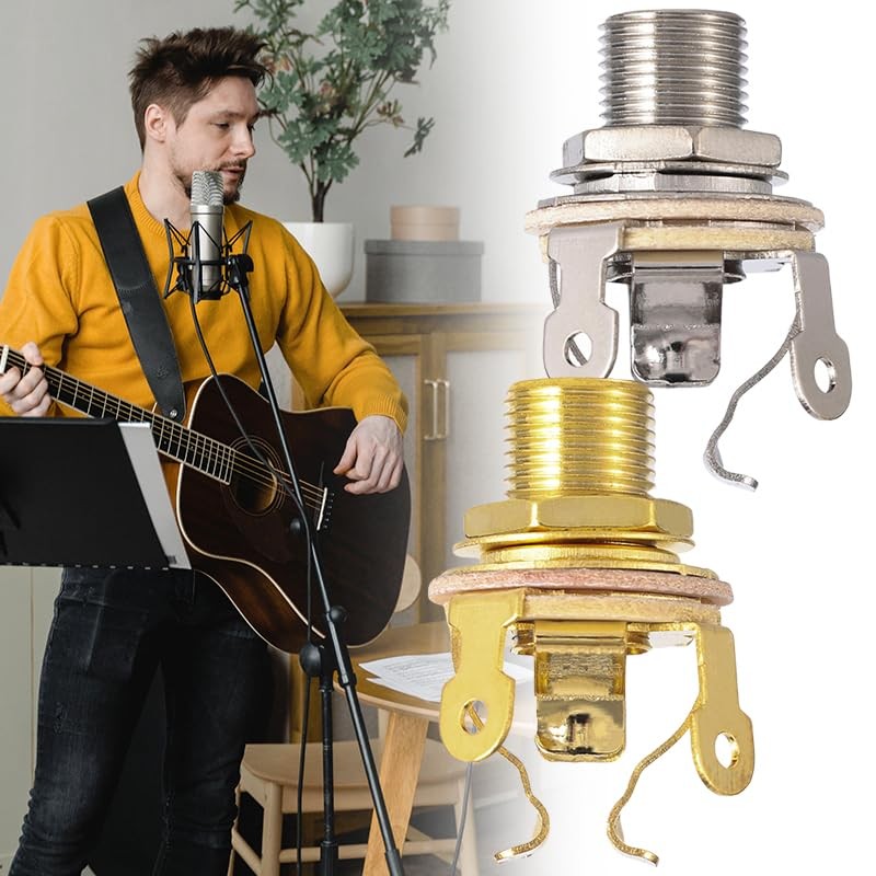 Ulfsaar Full-contact Output Jack for Guitar/Bass, with Mounting Hardware