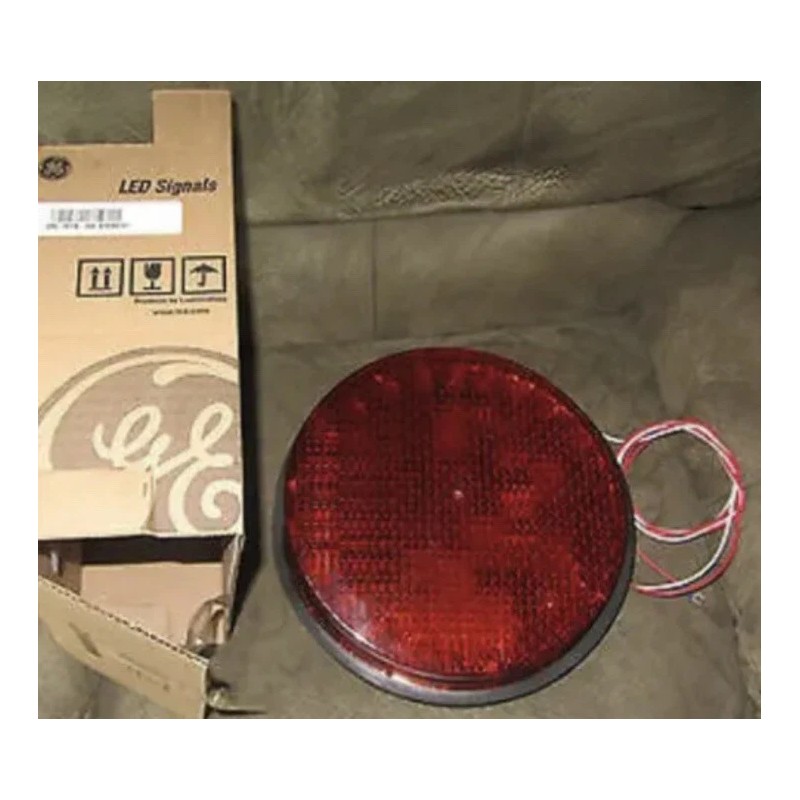 NEW 12" GE RED LED Traffic Light Signal Lens 120V
