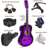 30" Left Handed Wood Guitar with Case and Accessories for