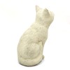 Bird Watching CAT: Solid Durable Stone. Distressed Weathered Worn Detail.