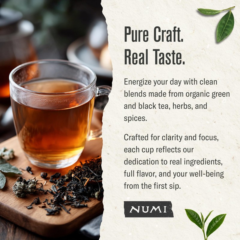 Numi Organic Breakfast Blend Tea, Loose Leaf Black Tea, 16
