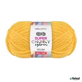 Yatsal Super Chunky 3-Ply Knitting Wool Yarn 100 g, Red