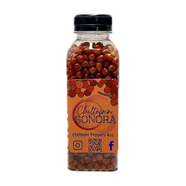 Chiltepin Sonora Sun-Dried Peppers, 4 oz Bottle