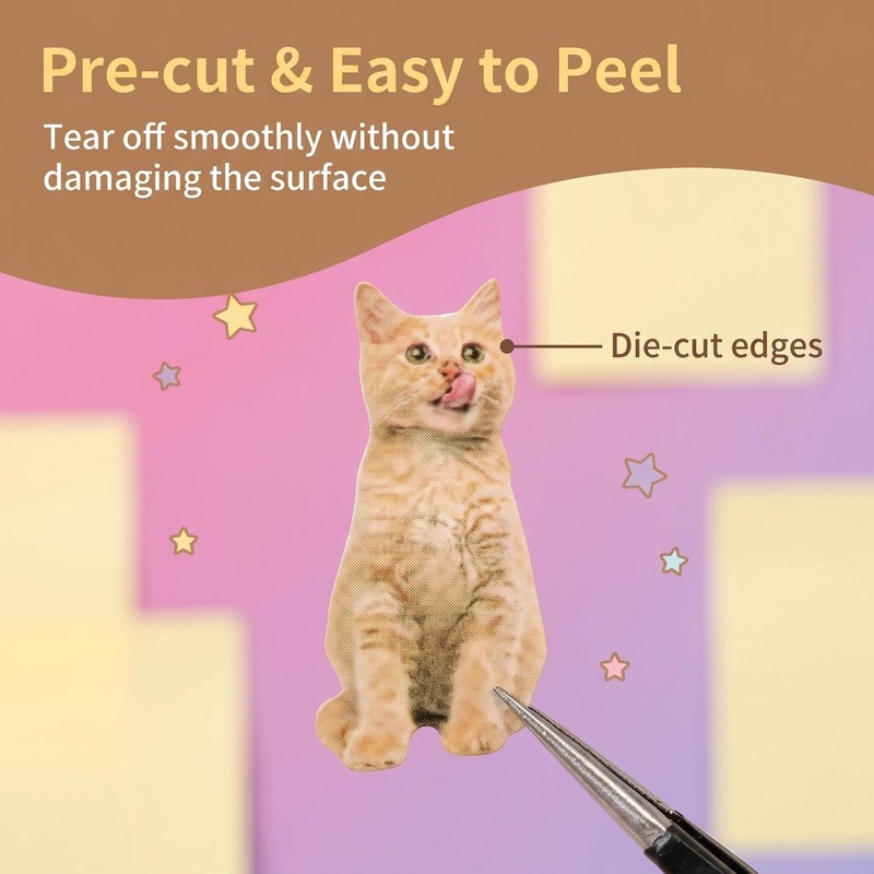 XinTX Cat Sticker Book, 800+ Die Cut Cute Cat Stickers,
