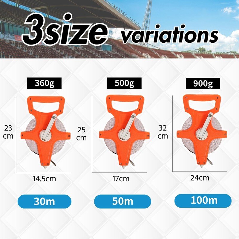 YOUSTEP Measuring Tape 100m Walking Measuring Tape Scale Meters Feet