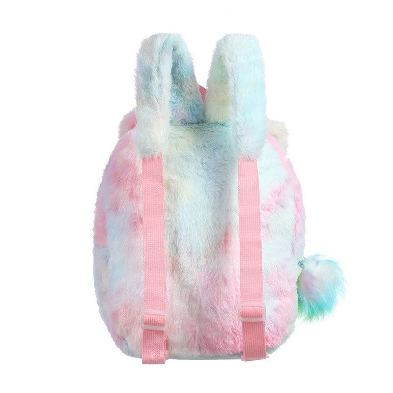 Cat Backpack Girls Plush Colorful Cute Bookbags School Bags Gift