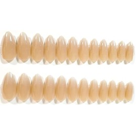 Barely There Nude Ombre Glossy Almond Press-On Nails - 24 Pieces - Artificial Nail Kit