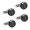 JMIATRY 4 Set Combination Cam Lock 1-1/8 Inch Cylinder Password