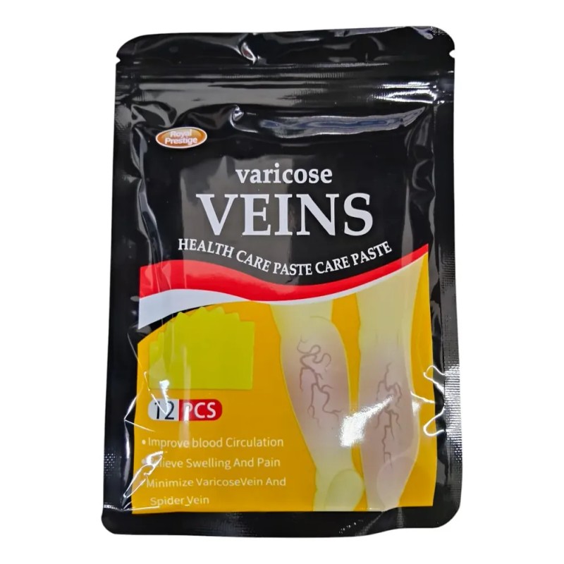 6 Sobres De 12 Parches Para Eliminar Venas Varicosas