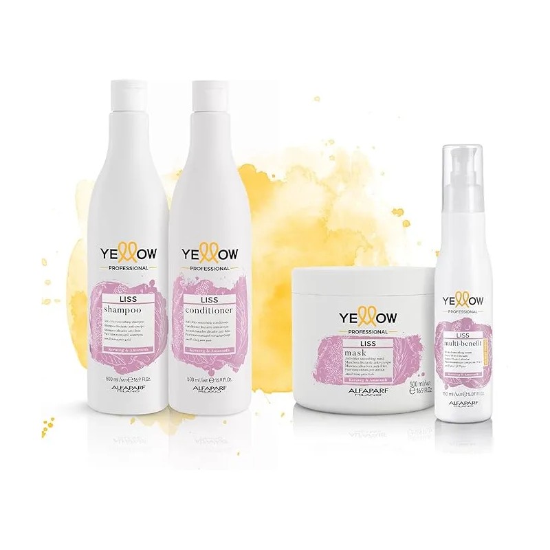 Kit Liss Yellow Shampoo Control Frizz 2 Pz 500 Ml
