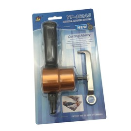 GLEAVI Double Headed Metal Cutter Adjustable Drill Attachment for Versatile Cutting for Car Repair House Maintenance for Metal Roofs