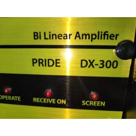 Pride Dx-300 Linear Amplifier Replacement Face Decal  Brushed Yellow Gold.