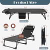DoCred Heavy Duty Chaise Lounge Chair, Adjustable 5-Position Folding Chaise