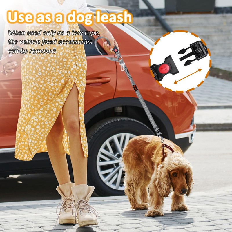 Removable Dog Seat Belt Harness for Car, 3 in 1