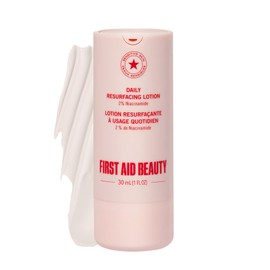 First Aid Beauty Lactic Acid Lotion for Acne-Prone Skin - 2% Niacinamide Acne Spot Treatment - Resurfacing Lotion Moisturizes & Visibly Dimishes Post-Acne Marks, (1.0 oz)