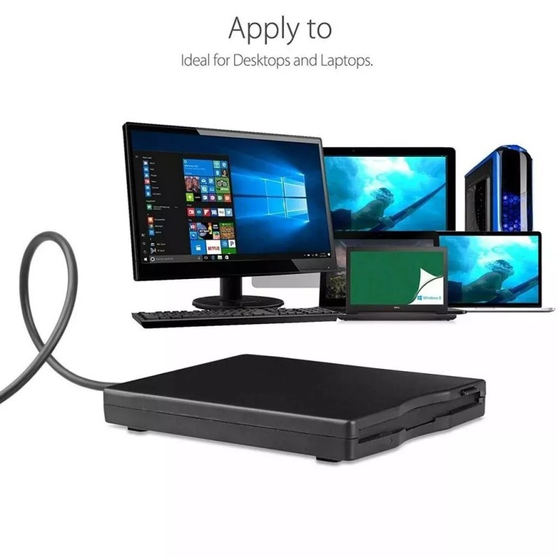 SABRENT NEW USB 2.0 External Floppy Disk Drive 3.5" 1.44MB