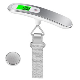 Luggage, Travel Scale, Digital Scale, Portable, Weighing up to 0.3 oz (10 g) Units, 110.2 lbs (50 kg), Portable Fashionable Measuring Device for LCCs, Digital Lightweight Tare Suction Function