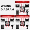 Nilight Battery Switch 1-2-Both-Off 12V 24V 48V 600A High Current