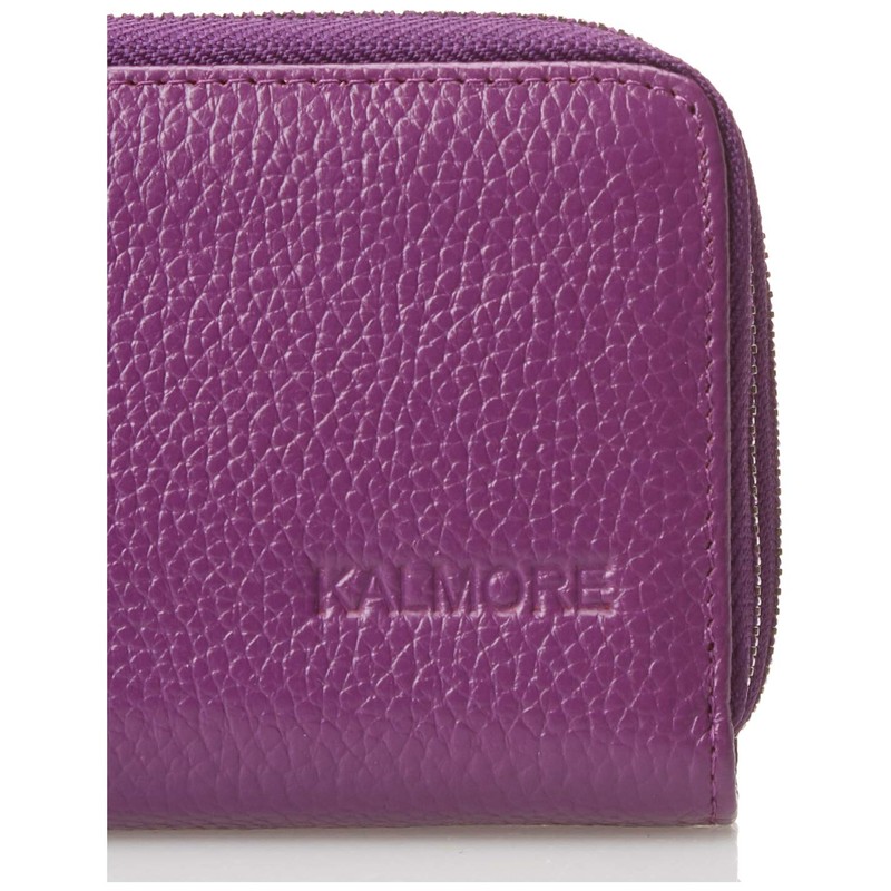 KALMOR Wallets for Women Leather Double Zipper RFID Blocking Purse