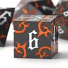 Metal DND Dice Set- Gothic RPG Bat Dice Set for
