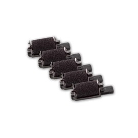 vhbw 5 x Paint Roller, Black Ink Roller, Compatible with Triumph-Adler 4212 PD Nova, 7600 PD Calculator, Cash Register