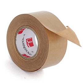 1 Pack Water-Based Kraft Paper Tape, Gum Tape, Water Activated Packaging Tape, 50mm*50m,Environmentally Friendly, degradable, Printable, and coverable