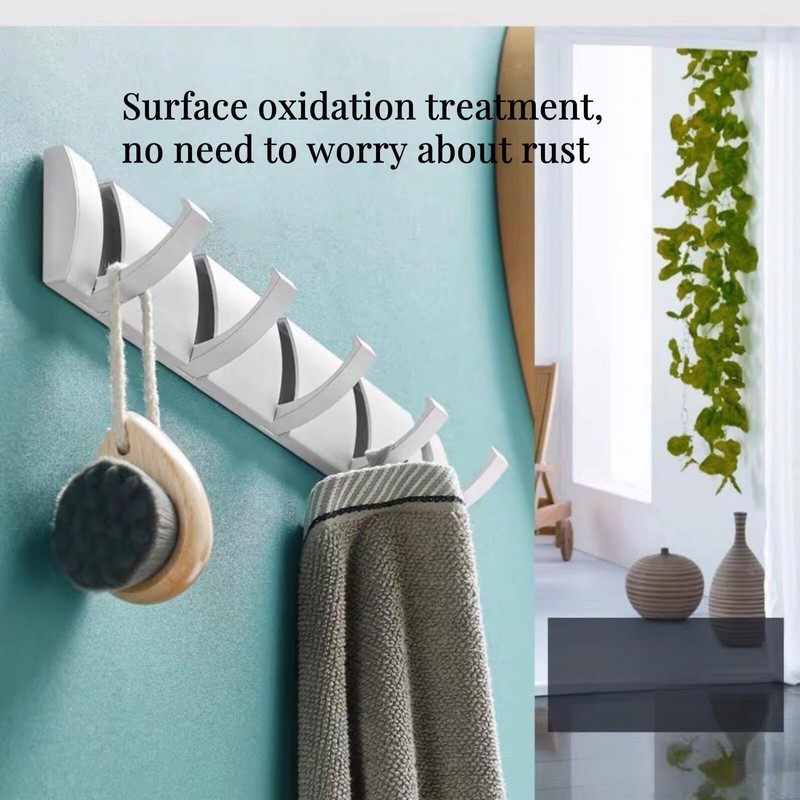 Cehold Foldable Stylish Modern Hook Rack with 5 Hooks, Coat