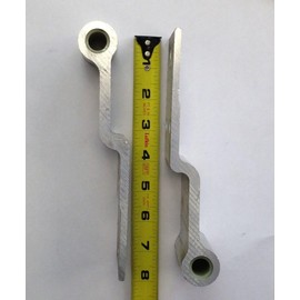 Morgan Swing Side Door Hinge Strap Set 004187 Trailer Box Truck - Silver Aluminum Unfinished Modern, Industrial