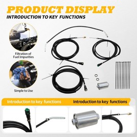 Jecoupoon NFR0049 Nylon Fuel Line Kit Compatible with Avalanche Suburban Yukon Tahoe 2Wd 4Wd 5.3L 2000-2004