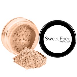 (20Gms) Medium Rice Setting Powder by SweetFace Minerals, Blurring Setting Powder, Loose Powder Makeup, Face Powder Compact, Finishing Powder, Pressed Setting Powder, Oil Control Face Powder