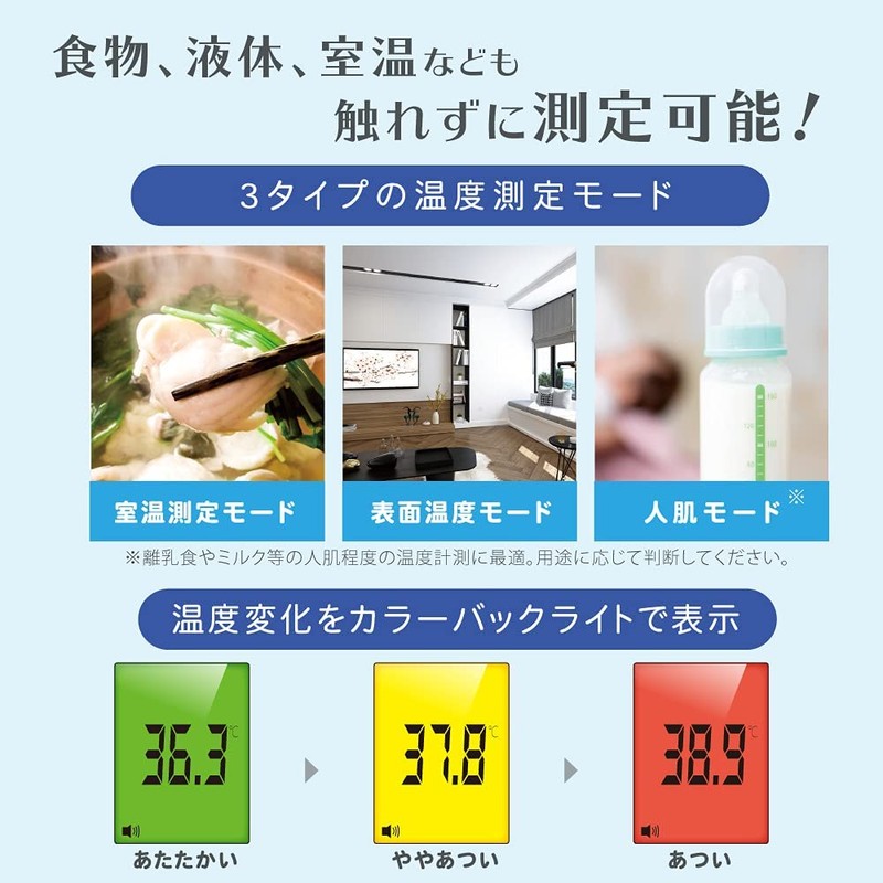 Non-Contact Electronic Thermometer, aimedata, Infrared, Non-Contact Thermometer, Record 32 Times