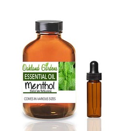 Oakland Gardens 100% Pure, Natural, Therapeutic Grade Hot Chilly Pepper Capsicum Essential Oil, Cold Liquid Menthol Essential Oil, You Choose The Scent Size (Menthol Liquid, 4.0 fl oz)