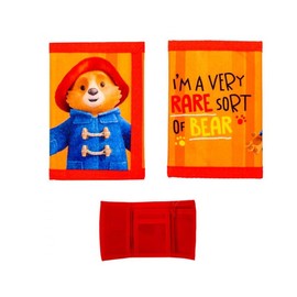 Paddington Bear Wallet Children's Tri-Fold Wallet Orange Coins Notes Money Original Purse