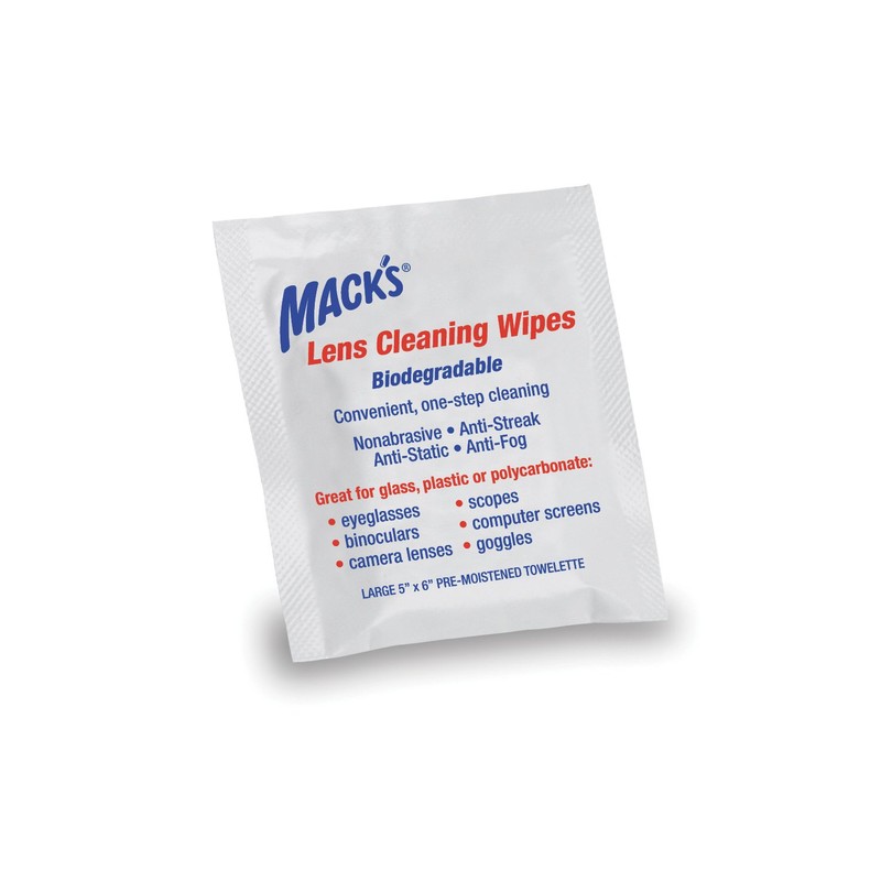 Mack's Lens Cleaning Wipes - 6 Count