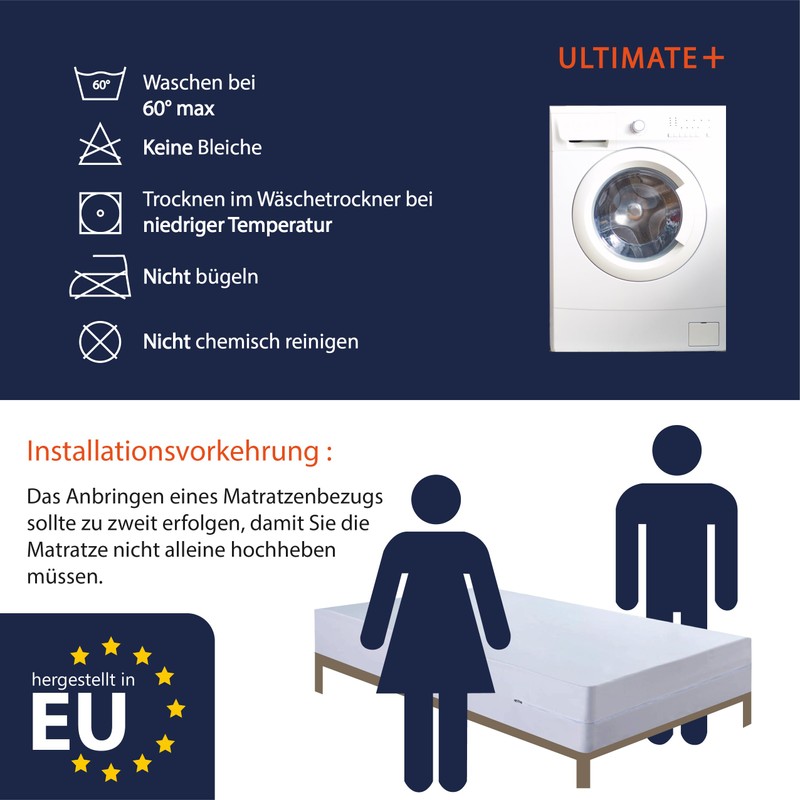 Twillie Complete Mattress Protector 100 x 200 x 25 cm,