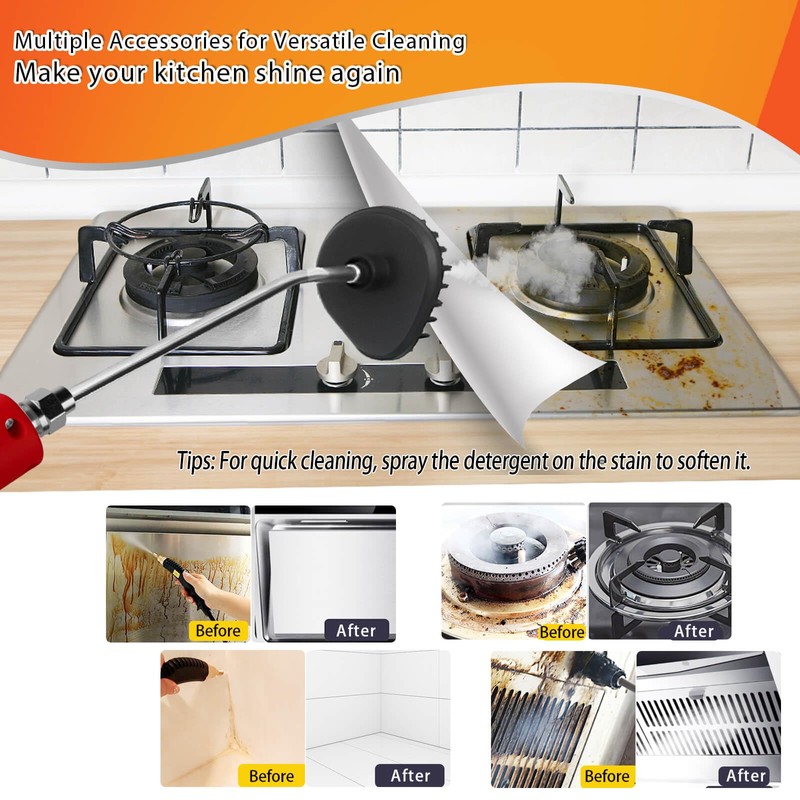 HCCTWOOW 2500W Handheld Steam Cleaner,Steamer for Cleaning,15SFast Heating High Pressure