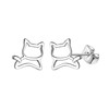 KASFREE 925 Sterling Silver Cat Earrings for Women Paw Print