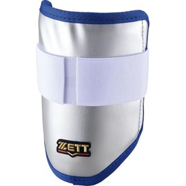 ZETT BLL38GC Baseball Protector, Elbow Guard for Hitters, Silver x Royal Blue (1325), Made in Japan