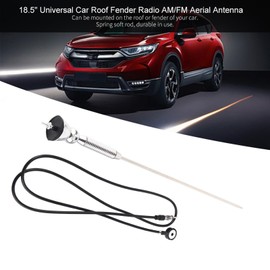 for vintage antenna Yctze antenna for car radio chrome automotive radio antenna car radio antenna Car Aerial Automotive Antennas Car Antenna AM/FM Aerial Antenna Car Aerial Ant, 18.5" Universal Car Ro