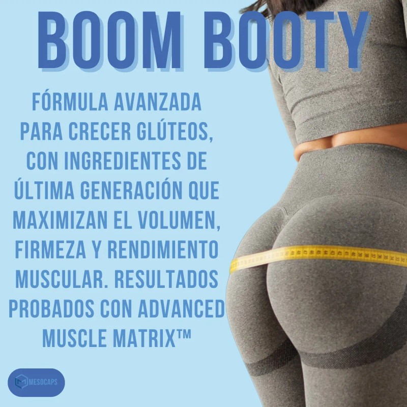 Glúteo Peptonas En Polvo Boom Booty + Cápsulas Peptonas