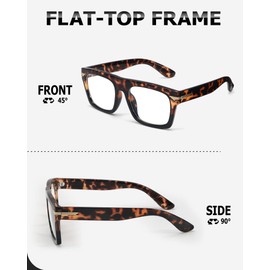 SIPHEW Blue Light Filter Glasses, Unisex, Blue Light Blocking Glasses, No Strength, Anti Blue Light Glasses, PC Gaming Glasses for Men and Women, Tortois shell